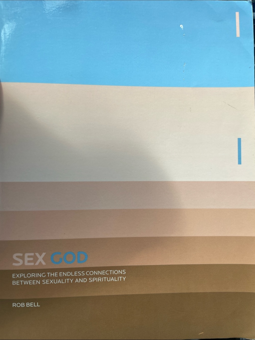 Sex God Book by — Blue and Beige Cover